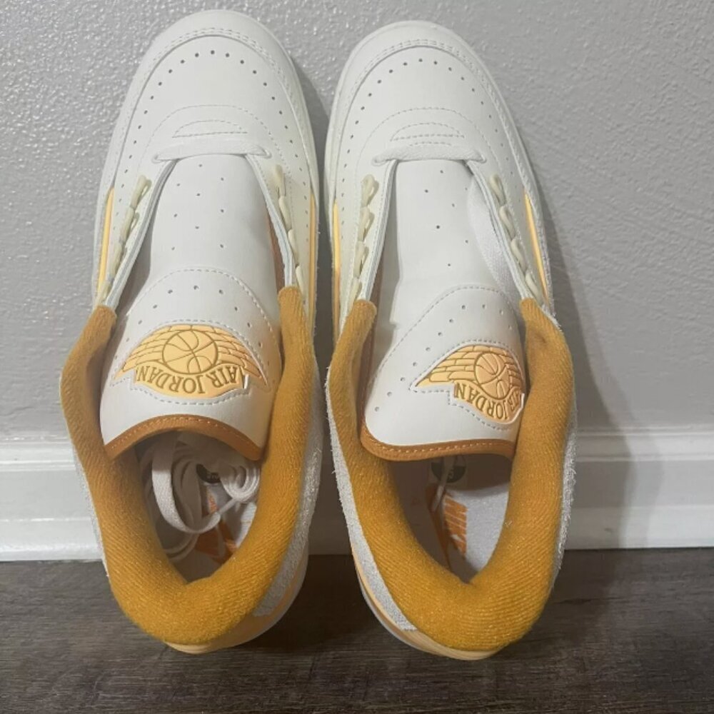 Nike Air Jordan 2 Retro Low Sail/Melon-Light Curry Mens Shoe Size 9.5 DV9956-118 - Picture 7 of 11